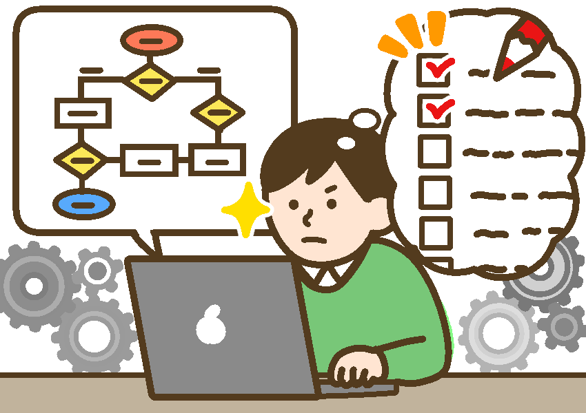 特性を活かしてプログラムを組む男児