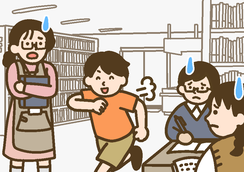 ADHD不適切な場所で走り回る